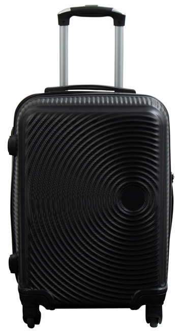Trolley - Cirkel svart - Liten koffert - Hard case koffert