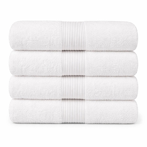 Økologisk håndkle - 100% GOTS-sertifisert bomull - Badehåndkle 70x140 cm - Hvit