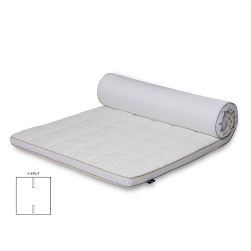 H-Splitt Overmadrass - 180x200 cm 5 cm høy - NASA Memory Foam - Borg Living - Ergonomisk overmadrass