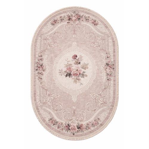 Gulvteppe - 140x200 oval - Rose - Sunshine - Nordstrand Home