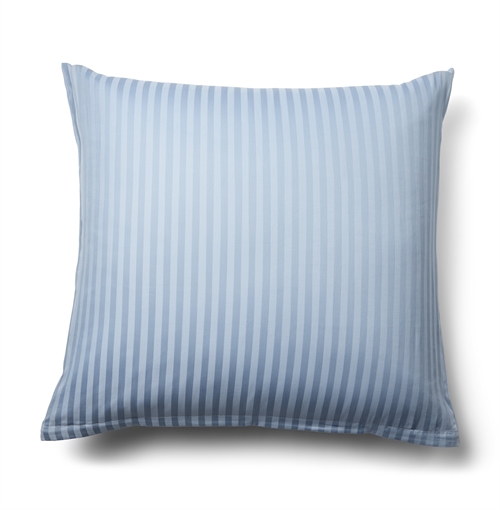 Putetrekk 60x63 cm - 100% bomullssatin - Klassiske lyseblå striper