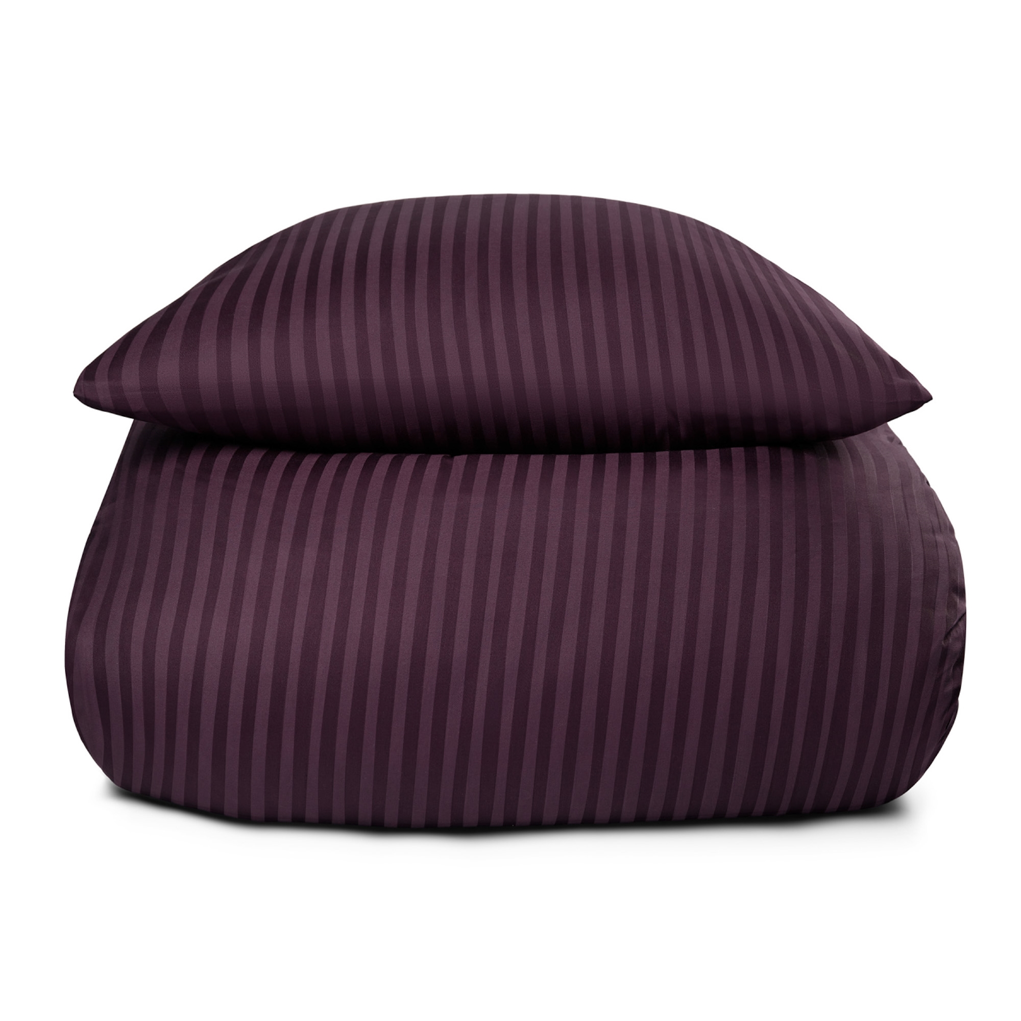 Lilla sengetøy - 140x220 cm - Stripete sengetøy - Dynetrekk i 100 % bomullssateng - Borg Living