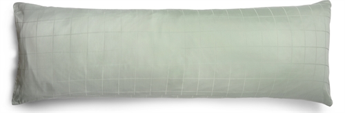 Putetrekk 50x150 cm - Rutete grønn - Lysegrønn - Jacquardvevd - 100 % bomullssateng