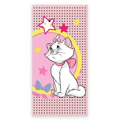 Badehåndkle - Lyserosa Aristocats håndkle - Marie - 70x140 cm - 100% myk bomull