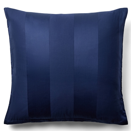 Putetrekk 60x63 cm - 100% bomullssateng - Diana blå - Stripet, jacquardvevd putetrekk - Ekstra mykt putetrekk fra By Borg