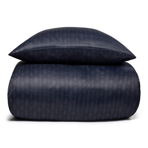 Mønstret sengetøy - Blått sengetøy - Satin sengetøy 140x200 cm - IN Style sengetøy