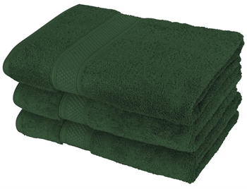 Badehåndkle - 100% Egyptisk bomull - Mørkegrønn - 70x140 cm