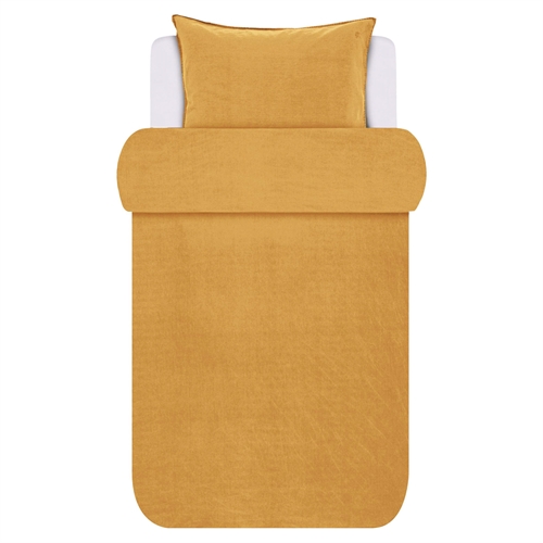 Marc O\'Polo sengetøy - 140x220 cm - 100% enzymvasket bomullssengesett - Senja Golden Yellow sengetøy