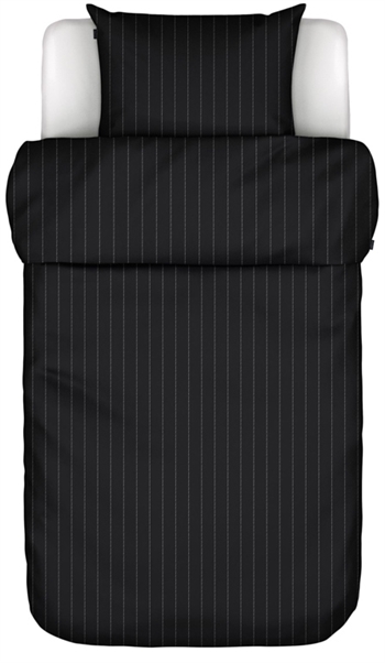 Sengetøy - 140x200 cm - Jora Black - Svart - 100% bomullsateng - Marc O'Polo Sengetøy ,  Enkelt sengetøy , Enkelt sengetøy 140x200 cm