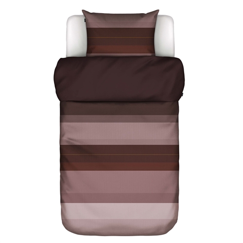Marc O\'Polo sengetøy - 100% enzymvasket bomullssengesett - 140x200 cm - Kiya Aubergine sengetøy