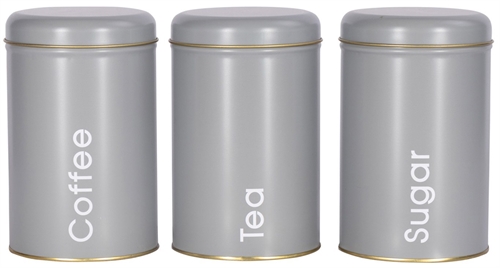 3 Kage dåser - Sæt med 3 stk - I Lyserød strib