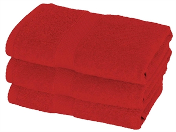 Håndkle - Rød - Egeria - 50x100 cm