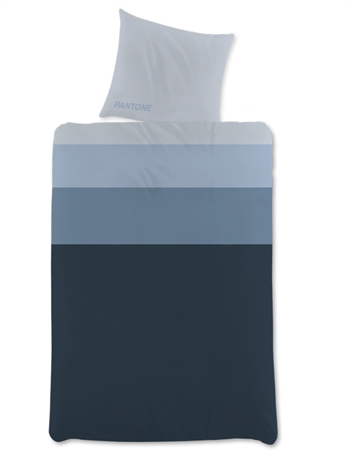 Sengetøy - 200x220 cm - Blå - 100% bomullsateng - Pantone