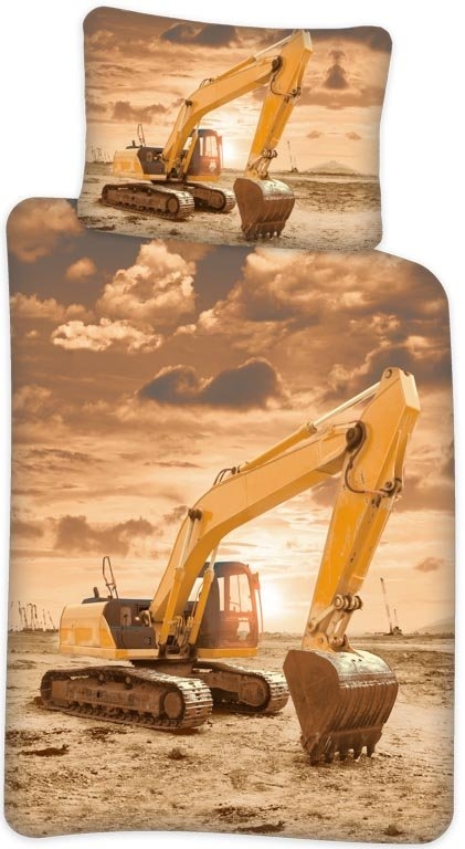 Økologisk - Junior Sengetøy - Solid mist - Müsli - 100x140 cm