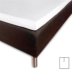 Konvoluttlaken med U-splitt 180x215 cm - Splittlengde 80 cm - Hvit - 100 % bomullssateng