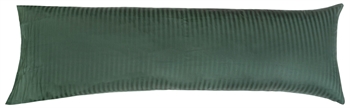 Putetrekk - 50x150 cm - 100% Bomullssateng - Stripet Grønn