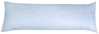 Putetrekk - 50x150 cm - 100% Bomullssateng - Stripet Lys blå