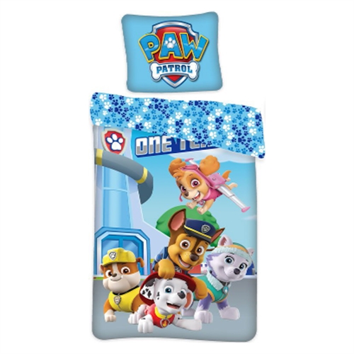 Paw Patrol sengetøy 140x200 cm - Glow in the dark sengetøy - 100% bomull