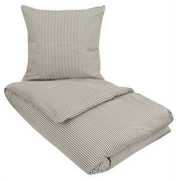 Økologisk sengetøy - 140x220 cm - Ingeborg Grønn - Grønn - 100% økologisk bomull - Myk og ren økologisk