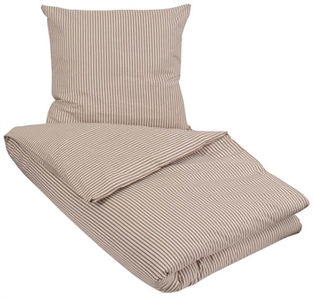 Økologisk sengetøy - 200x220 cm - Ingeborg Brun - Brun - 100% økologisk bomull - Myk og ren økologisk