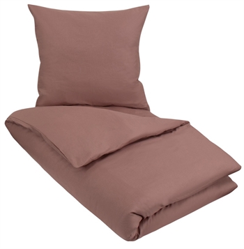 Økologisk sengetøy - 140x220 cm - Astrid - Rosa - 100% økologisk bomull - Myk og ren økologisk