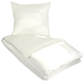 Silke sengetøy - 140x220 cm - Hvit - 100% Silke - Butterfly Silke Sengetøy ,  Enkelt sengetøy , Langt sengetøy 140x220 cm