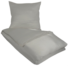 Ensfarget sengetøy - Grått sengesett - 100% silke - Butterfly Silk sengetøy