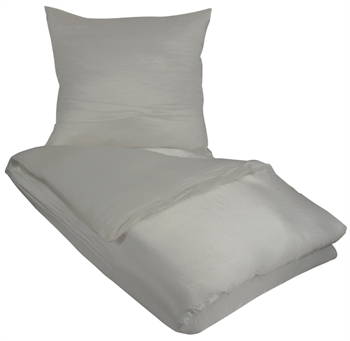 Dobbelt silke sengetøy - 200x220 cm - Grå - 100% Silke - Butterfly Silke Sengetøy , Dobbelt sengetøy , Dobbelt sengetøy 200x220 cm