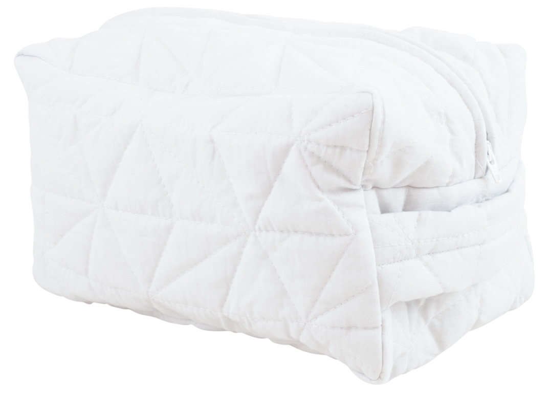 Toalettmappe - Cozy By Dozy - Hvit - 25x15x15 cm