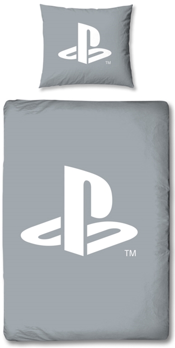 Playstation sengetøy - 140x200cm - PS 5 sengesett - 2 i 1 design - 100% bomull