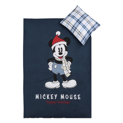 Mickey Mouse Julesengetøy - 100x140 cm - Junior sengesett i 100% myk bomull