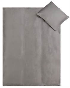 Sengetøy - bomullssateng - Stripet hvit - 140x200 cm