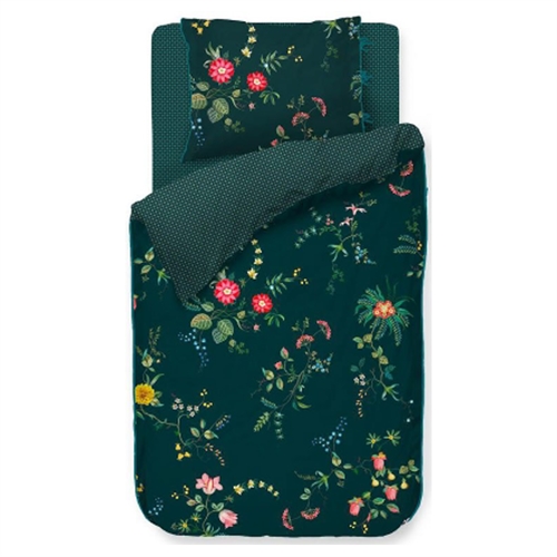 Pip studio sengetøy - 140x200 cm - Fleur grandeur - Blomstrete sengetøy - Vendbart sengesett - 100% bomull