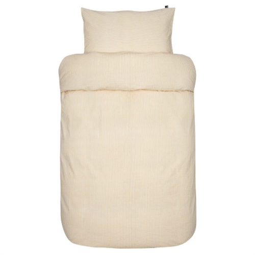 Sengetøy 200x220 cm - Slumre gul - kreppet sengetøy - 100% bomull - Høie dobbelt dynetrekk