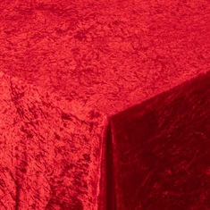 Fløyelsduk - Rød - 3 meter - Nervøs fløyel - Pakke med 3 meter