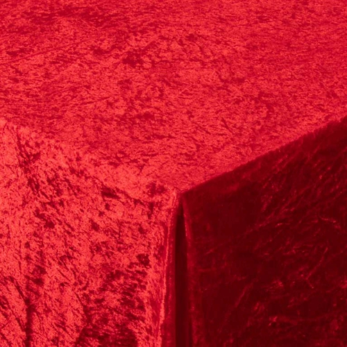 Fløyelsduk - Rød - 3 meter - Nervøs fløyel - Pakke med 3 meter