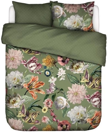Dobbelt sengesett - 200x200 cm - Essenza - Filou Forest Green - Sateng sengetøy