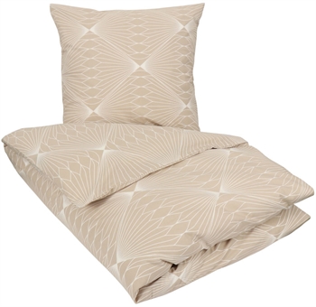 Dobbeldyne sengesett - 200x220 cm - 100% bomull - Diamond sand - Borg Living Sengetøy , Dobbelt sengetøy , Dobbelt sengetøy 200x220 cm