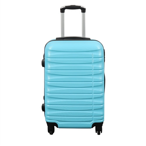 Kabinkoffert - Hardcase - Liten lyseblå kabinkoffert tilbud