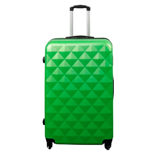 Stor koffert - Diamantgrønn - Hardcase koffert - Billig, smart reisekoffert