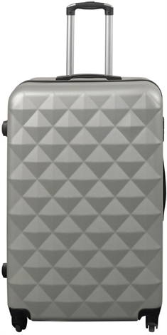 Koffert i grå - Hard ABS / polykarbonat