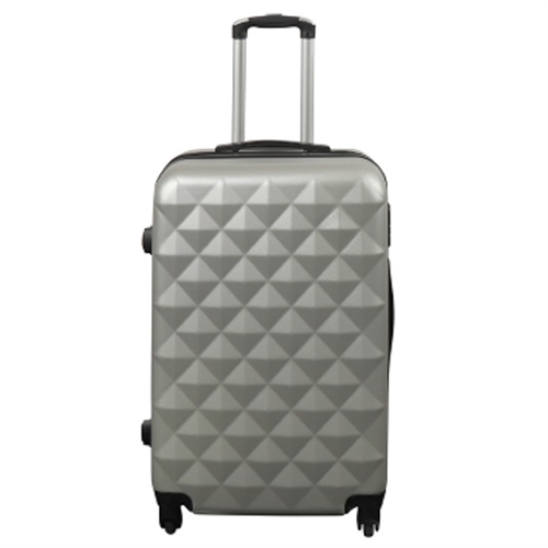 Koffert - Hardcase - Str. Medium - Diamant grå - Smart billig reisekoffert