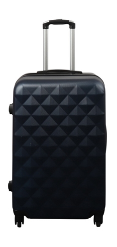 Koffert i mørk blå - Hard ABS / polykarbonat - Diamant