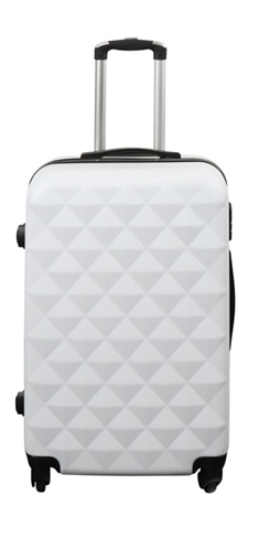 Koffert i hvit - Hard ABS / polykarbonat