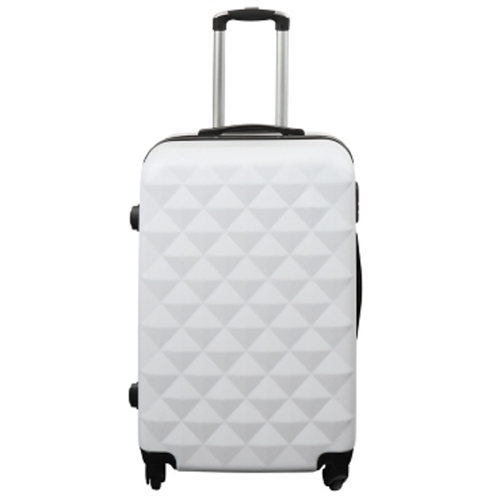 Tilbud koffert - Hardcase - Str. Medium - Diamant hvit - Smart resekoffert
