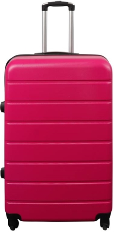 Koffert stor i rød - Hard ABS / polykarbonat