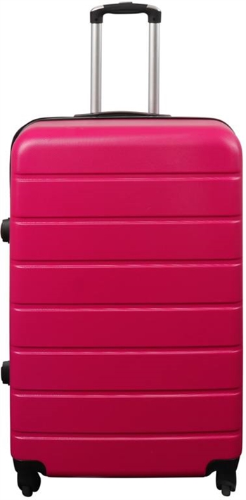 Stor koffert - Rød - Hardcase lettvektsplast koffert