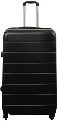 Koffert stor i svart - Hard ABS / polykarbonat