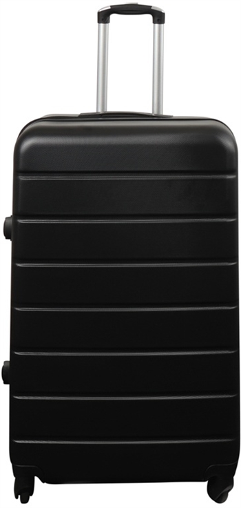 Stor koffert - Svart - Hardcase lettvektsplast koffert