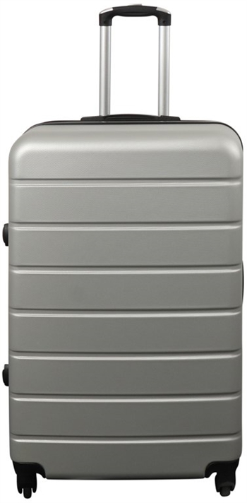 Stor koffert - Grå - Hardcase lettvektsplast koffert